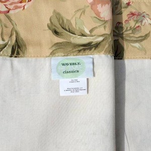 Waverly Home Classics Forever Yours Valance Tan and Pink Peonies Shabby ...