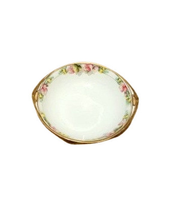 Antique Nippon Hand Painted Dogwood Morimura Porcelain Double