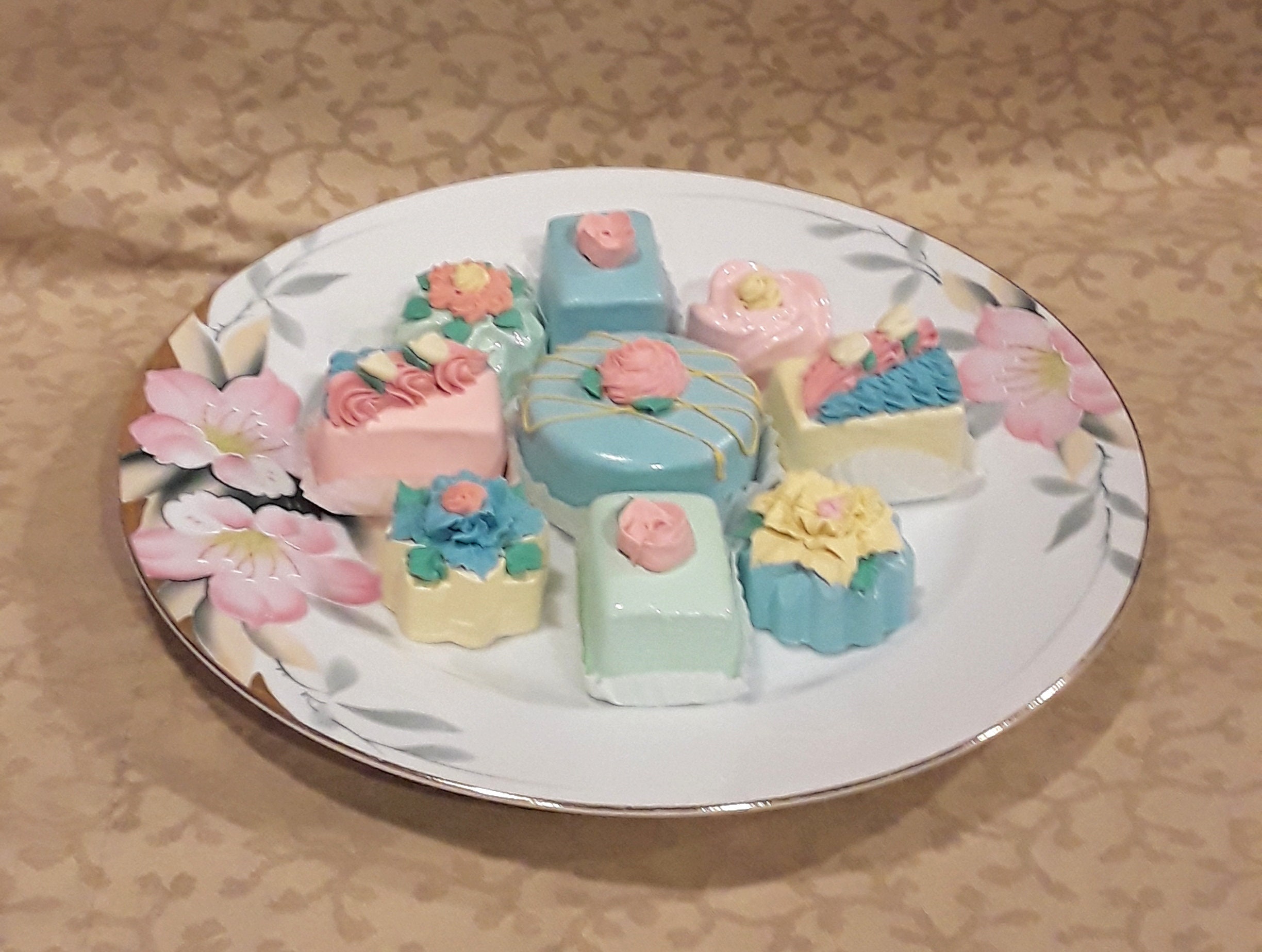 【貴重廃盤】Noritake シャトレーヌ ディナープレートほか& ミルクポット Vintage Noritake Azalea Dinner Plates (set of 4), Hand Painted