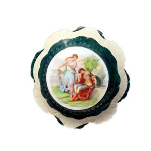 Antieke Victoria Austria Kauffman portretkom Shabby Cottage Chic