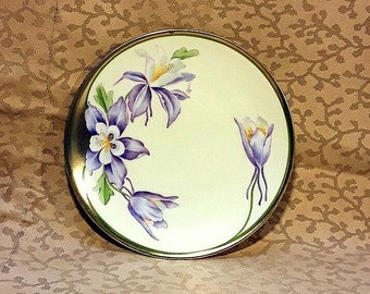 Antique PT Bavaria Plate 6.25" Hand Painted Columbine Victorian Shabby Cottage Chic