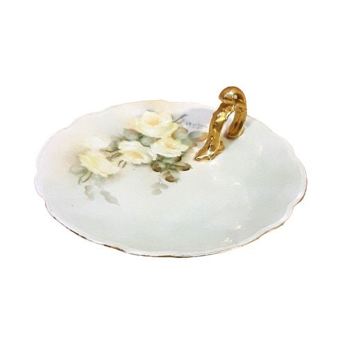 アンティーク　プレート　手描き　金彩　 薔薇　オーストリア アンティーク プレート 手描き 金彩 薔薇 オーストリア Amazon.co.jp