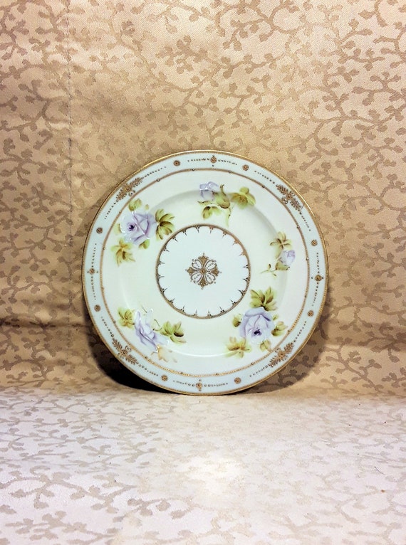 アンティーク ニッポンミントグリーン デザートプレート 7.25インチ