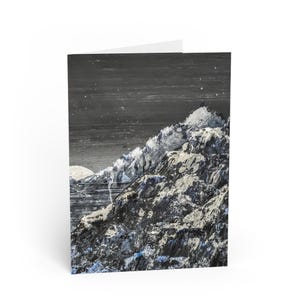 Cartão de felicitações Dusk Mountains para qualquer ocasião