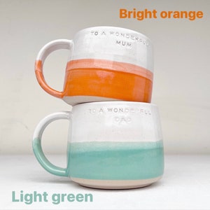 Personalised ceramic mug / handmade tea & coffee / ceramic mug / customised / wedding gift / housewarming / valentines present image 8