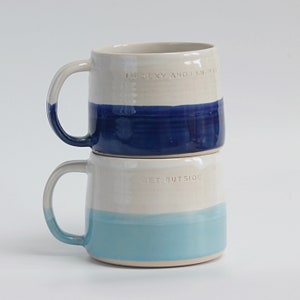 Personalised ceramic mug / handmade tea & coffee / ceramic mug / customised / wedding gift / housewarming / valentines present image 3