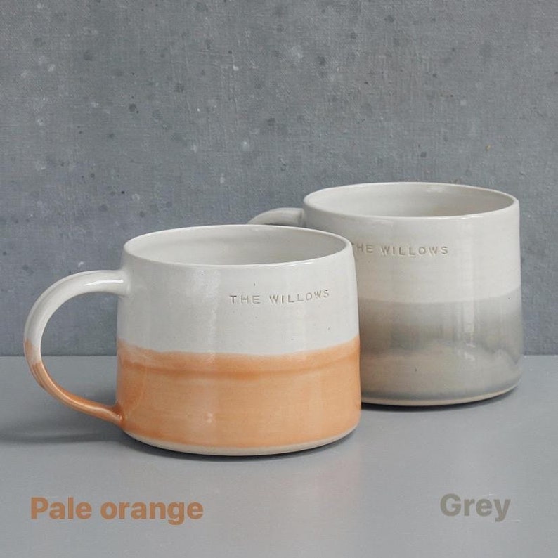Personalised ceramic mug / handmade tea & coffee / ceramic mug / customised / wedding gift / housewarming / valentines present image 5