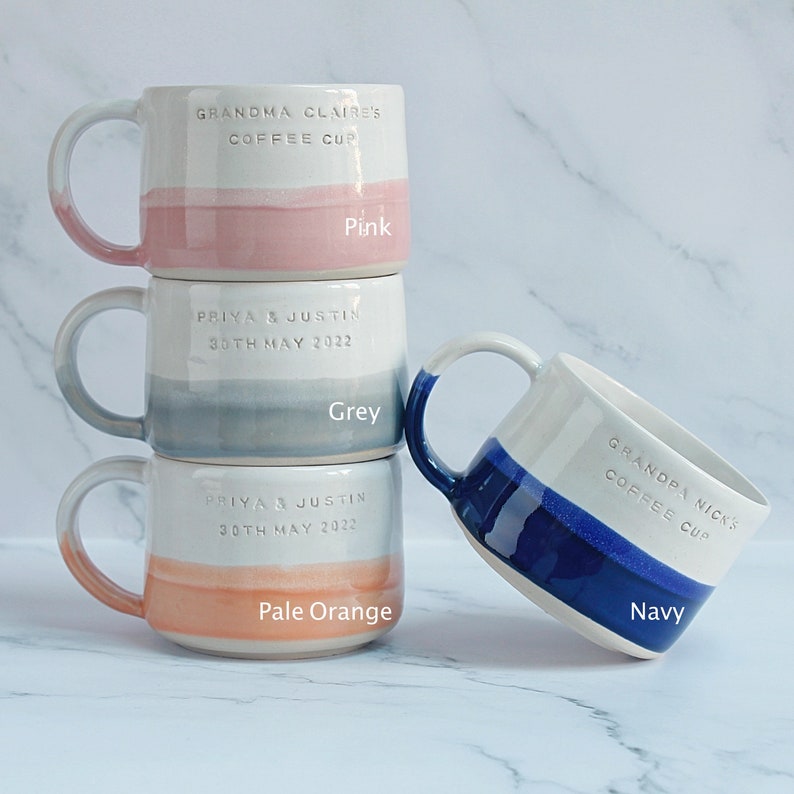 Personalised ceramic mug / handmade tea & coffee / ceramic mug / customised / wedding gift / housewarming / valentines present image 6