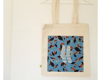 Tote bag Bleu