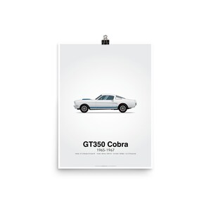 Mustang GT350 Cobra - Car Poster
