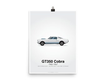 Mustang GT350 Cobra - Coche Póster