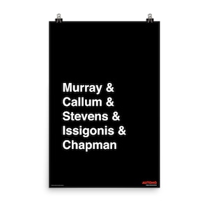 English Car Designers Tribute - Art Print Automotive Poster