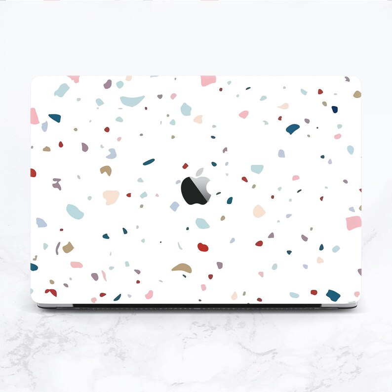 White Terrazzo Macbook Pro 13 case Marble MacBook Case White Macbook Air 13 case terrazzo macbook pro 15 in Retina Mac book 15 cases marble