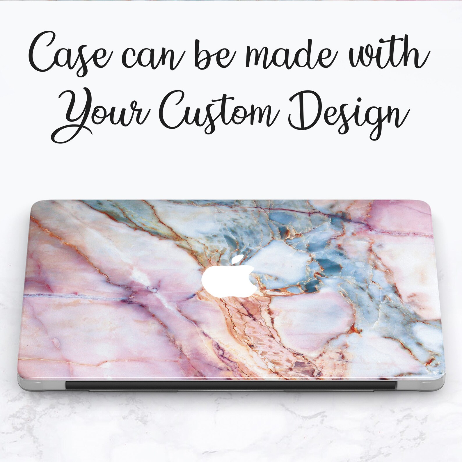 Rose Gold Marble Macbook Air Case Pink Marble Macbook 14 Inch Etsy