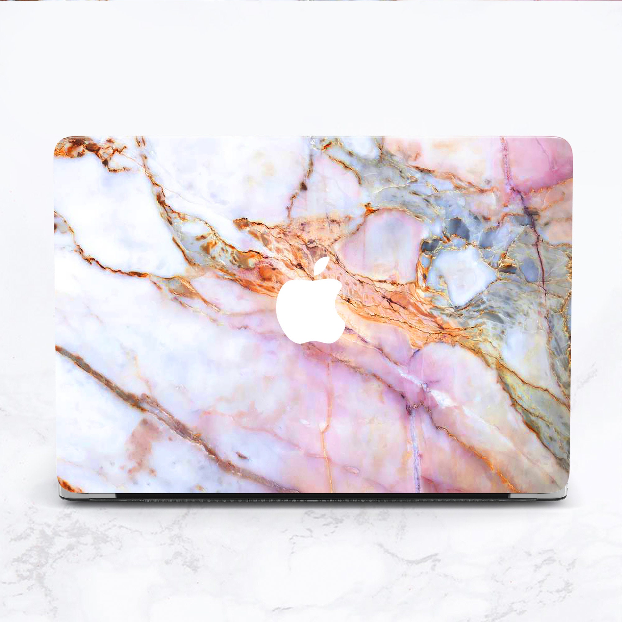 Rose Pink Marble Macbook Case Macbook Air 13 Case Rose Gold Etsy