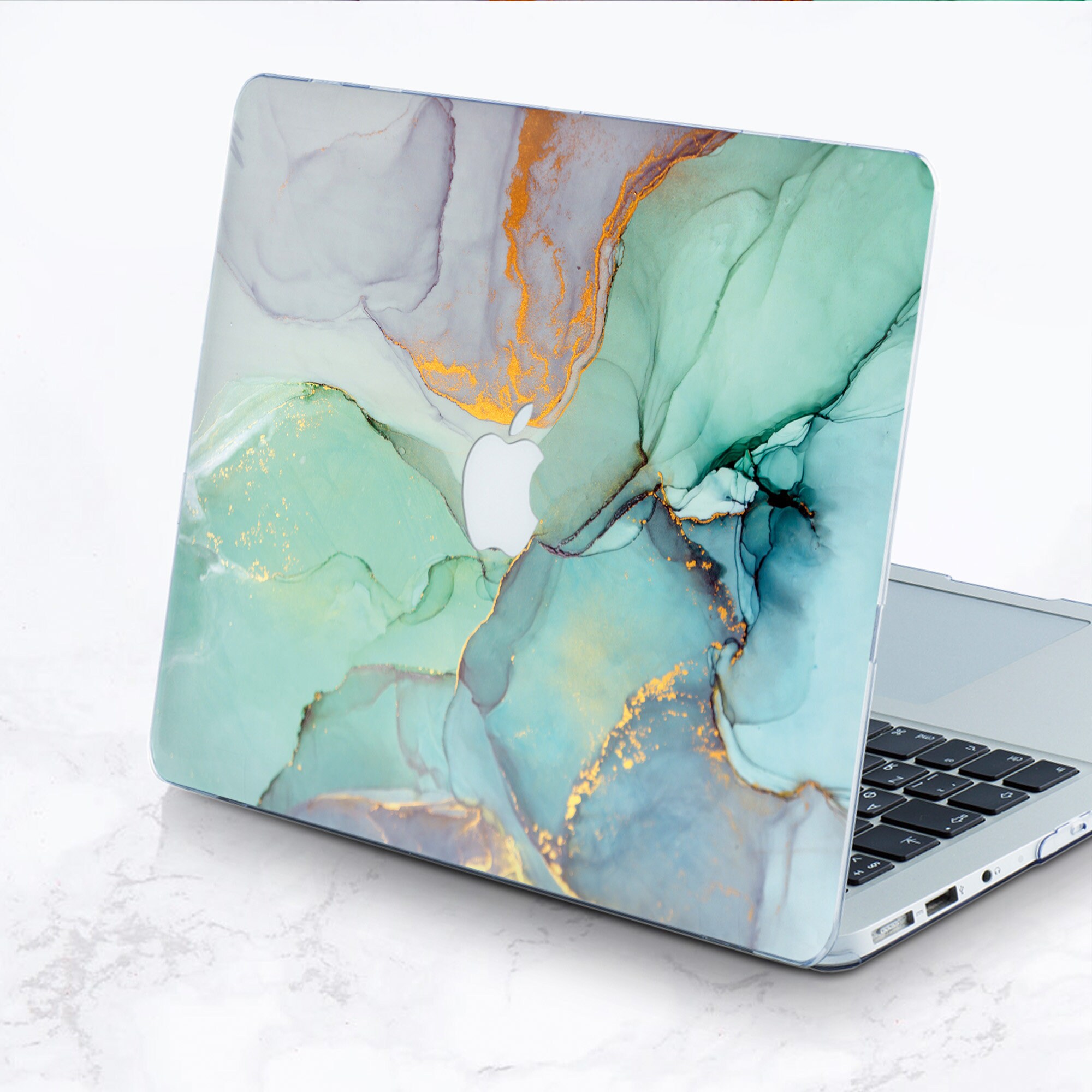 Light Green marble Macbook case Turquoise Macbook Pro 13 case Etsy