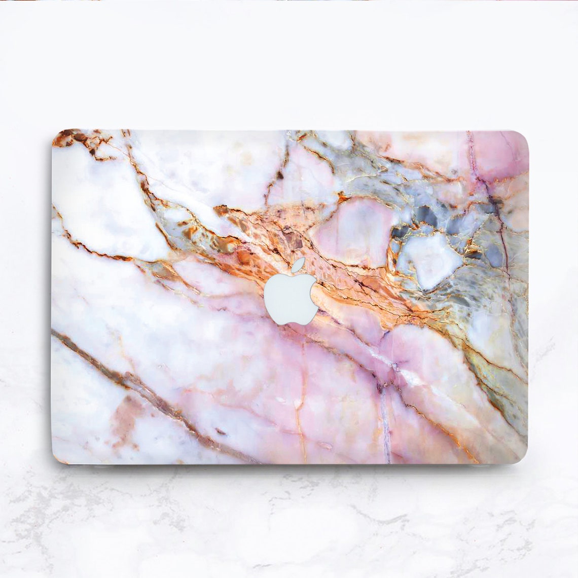 Rose Pink Marble Macbook Case Macbook Air 13 Case Rose Gold Etsy