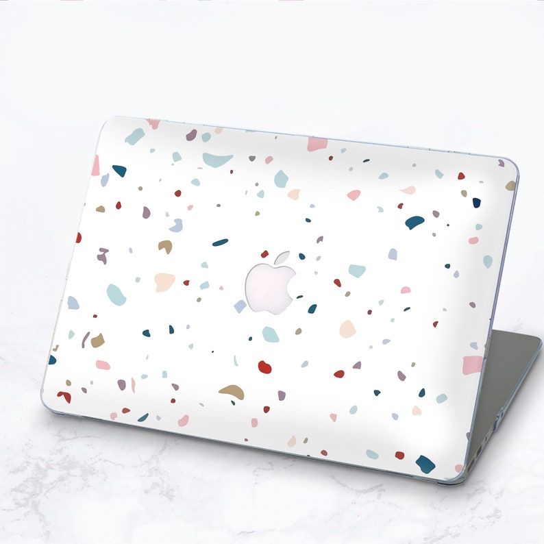 White Terrazzo Macbook Pro 13 case Marble MacBook Case White Macbook Air 13 case terrazzo macbook pro 15 in Retina Mac book 15 cases marble