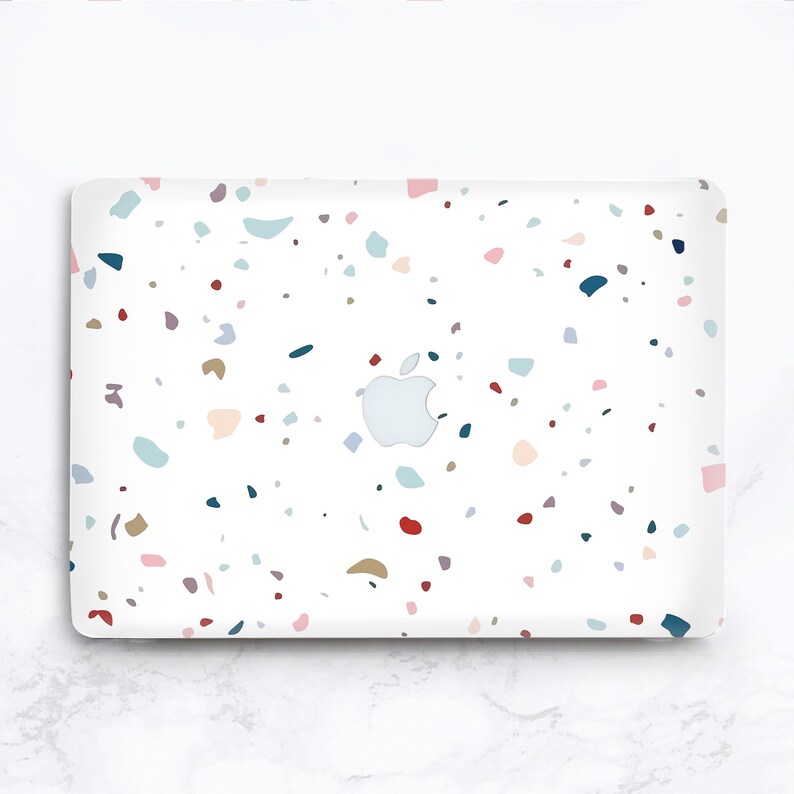 White Terrazzo Macbook Pro 13 case Marble MacBook Case White Macbook Air 13 case terrazzo macbook pro 15 in Retina Mac book 15 cases marble
