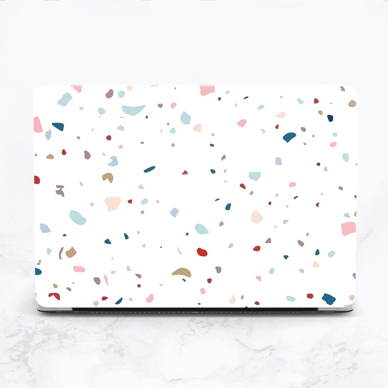White Terrazzo Macbook Pro 13 case Marble MacBook Case White Macbook Air 13 case terrazzo macbook pro 15 in Retina Mac book 15 cases marble