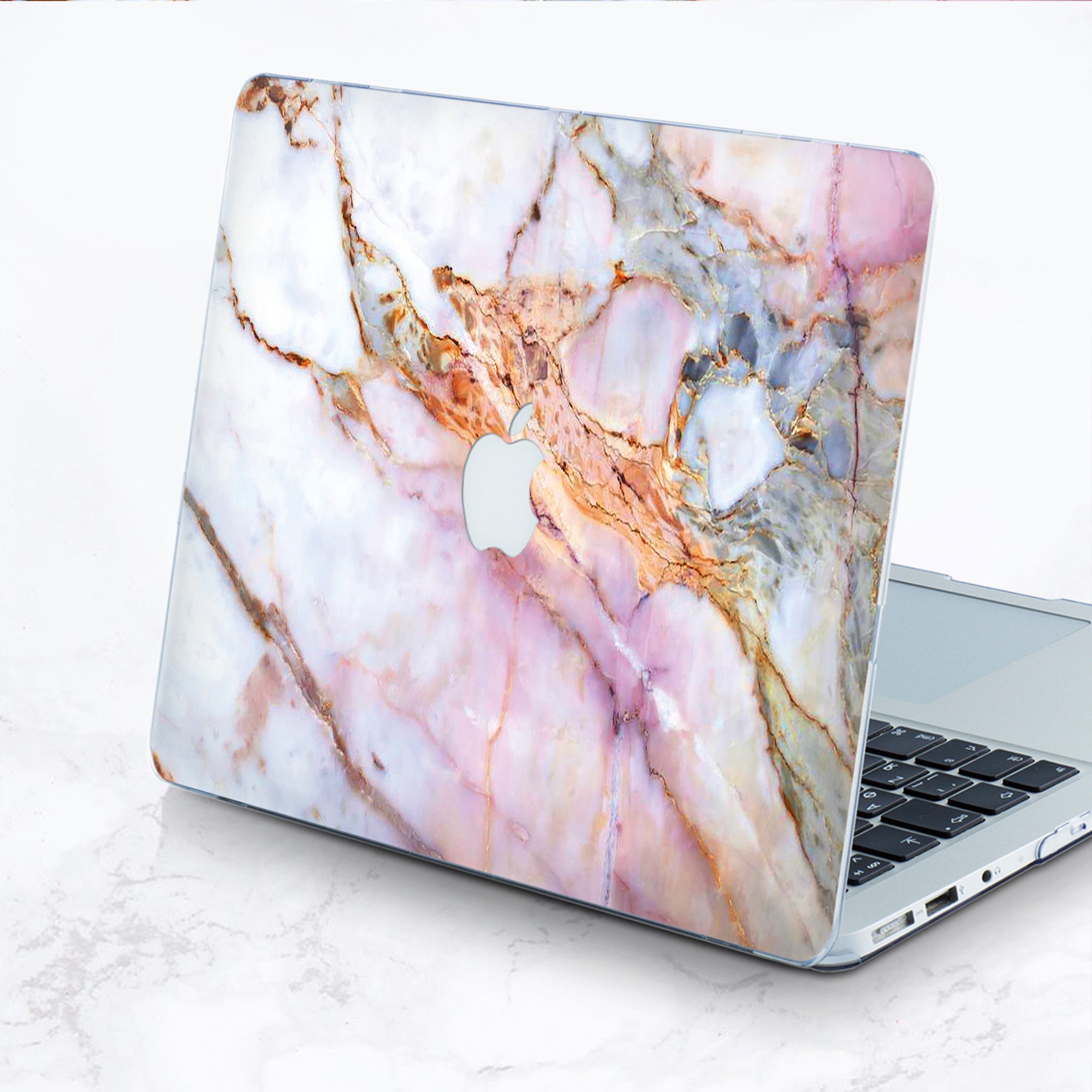 Rose Pink Marble Macbook Case Macbook Air 13 Case Rose Gold Etsy