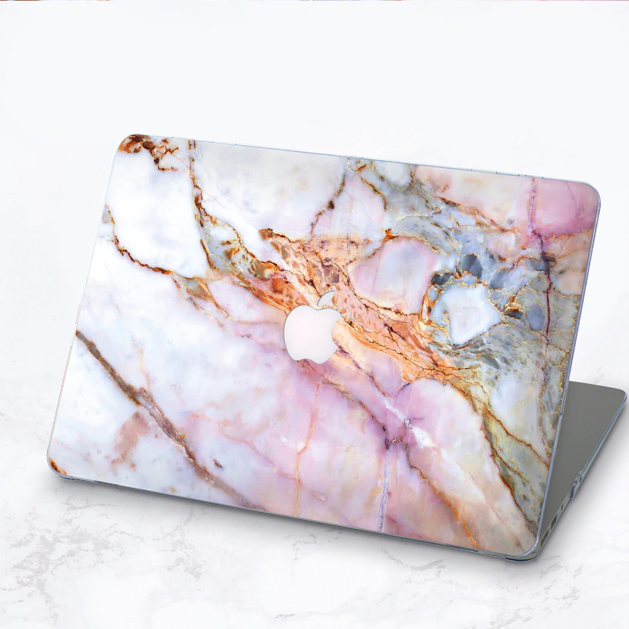 Rose Pink Marble Macbook Case Macbook Air 13 Case Rose Gold Etsy