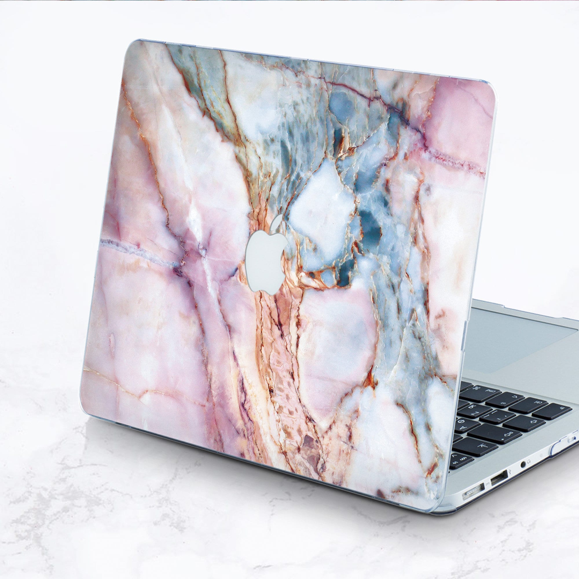 Rose Gold Marble Macbook Air Case Pink marble Macbook Air 13 Etsy