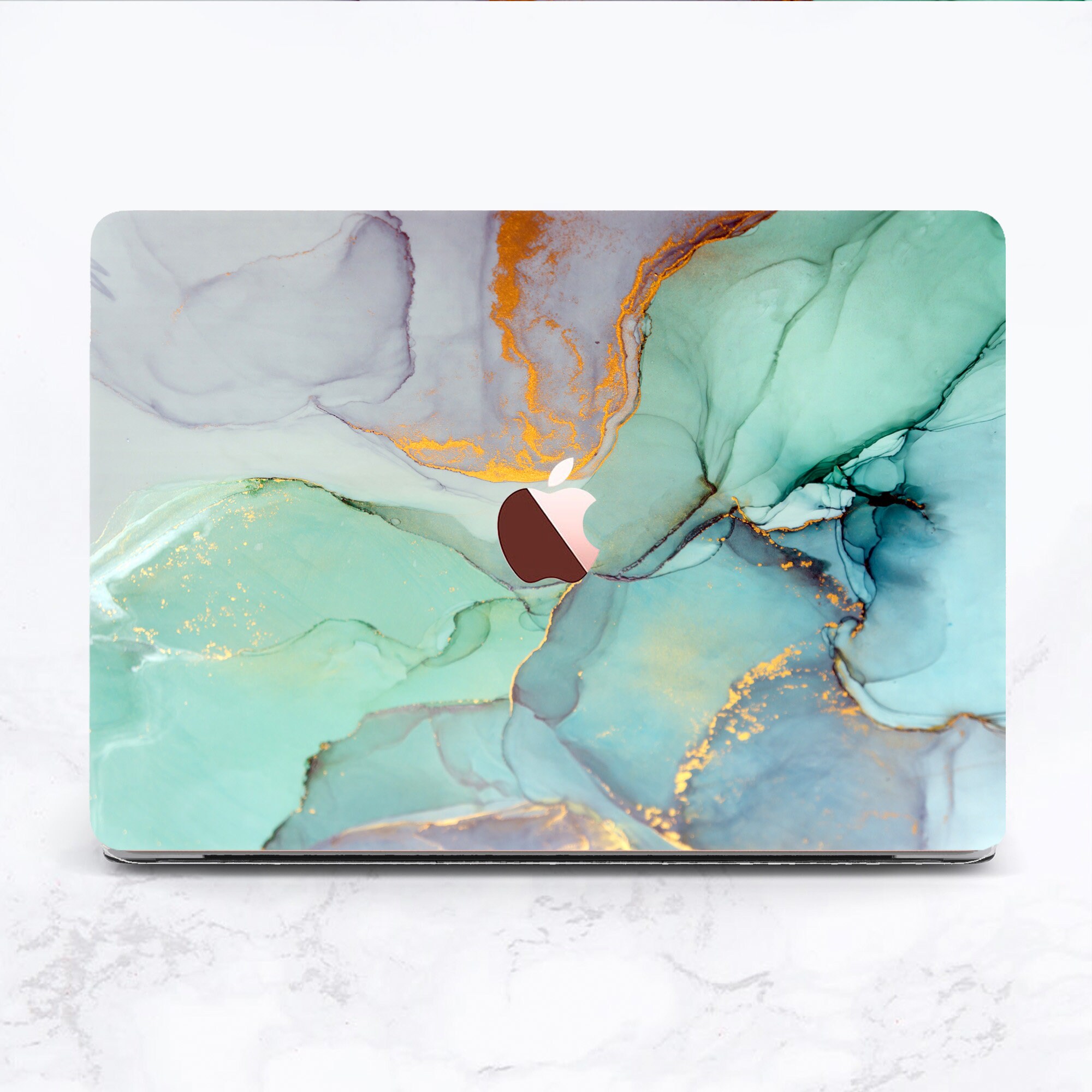 Light Green marble Macbook case Turquoise Macbook Pro 13 case Etsy