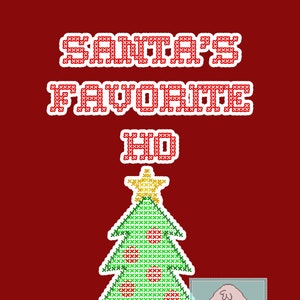 Santa&#39;s Favorite Ho - Christmas shirt design SVG digital file
