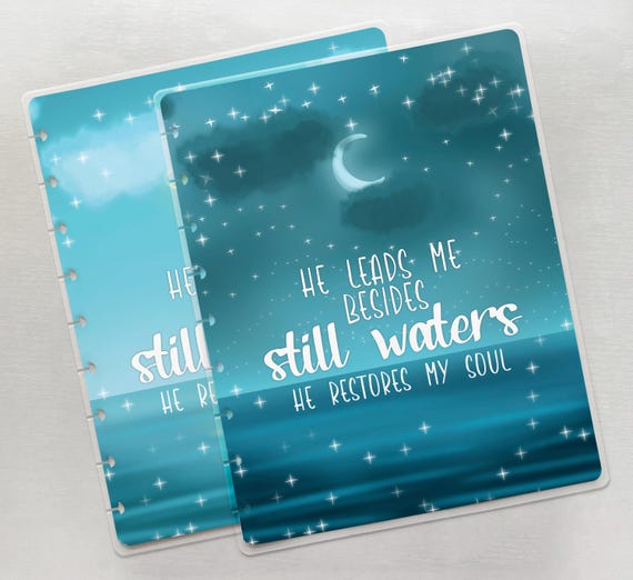 Psalm 23 Planner Covers fits Discbound Planner Cover | Sizes: HP Mini, Classic, Big, or Half Letter / Junior | Handmade
