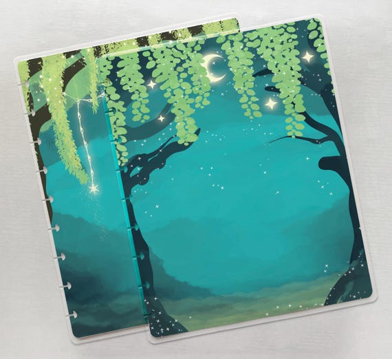 Misty Woods Planner Covers fits Disc Bound Planner Cover | Sizes: Mini, Classic, Big, or Half Letter / Junior | Handmade