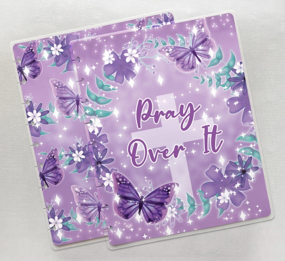 Pray Over It Planner Cover for Discbound Planner | Sizes: Half Letter/Junior & HP Classic/Mini/Big | Handmade
