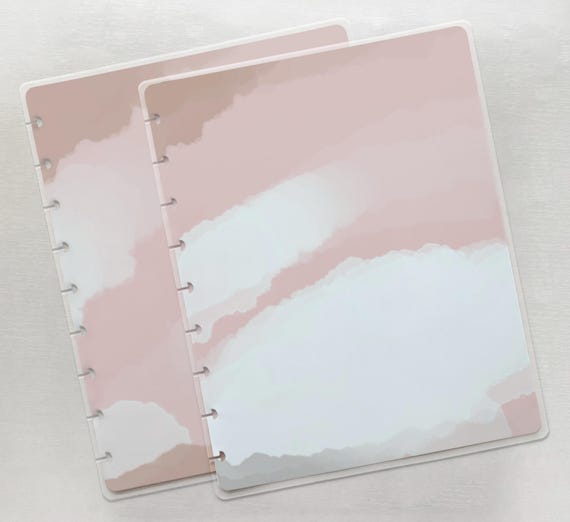 Soft Pink Planner Cover fits 7 Disc, 8 Disc, 9 Disc, and 11 Disc Planners | Mini, Classic, Big, Half Letter - Junior Discbound Planner