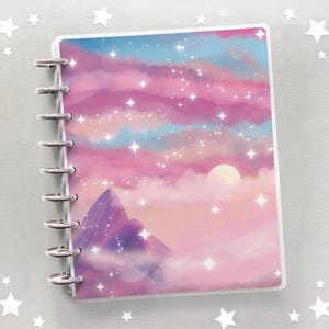 Sunset Big Discbound Cover | HP Mini, Classic Disc Bound, Junior Planner Covers | Handmade Laminated Cover