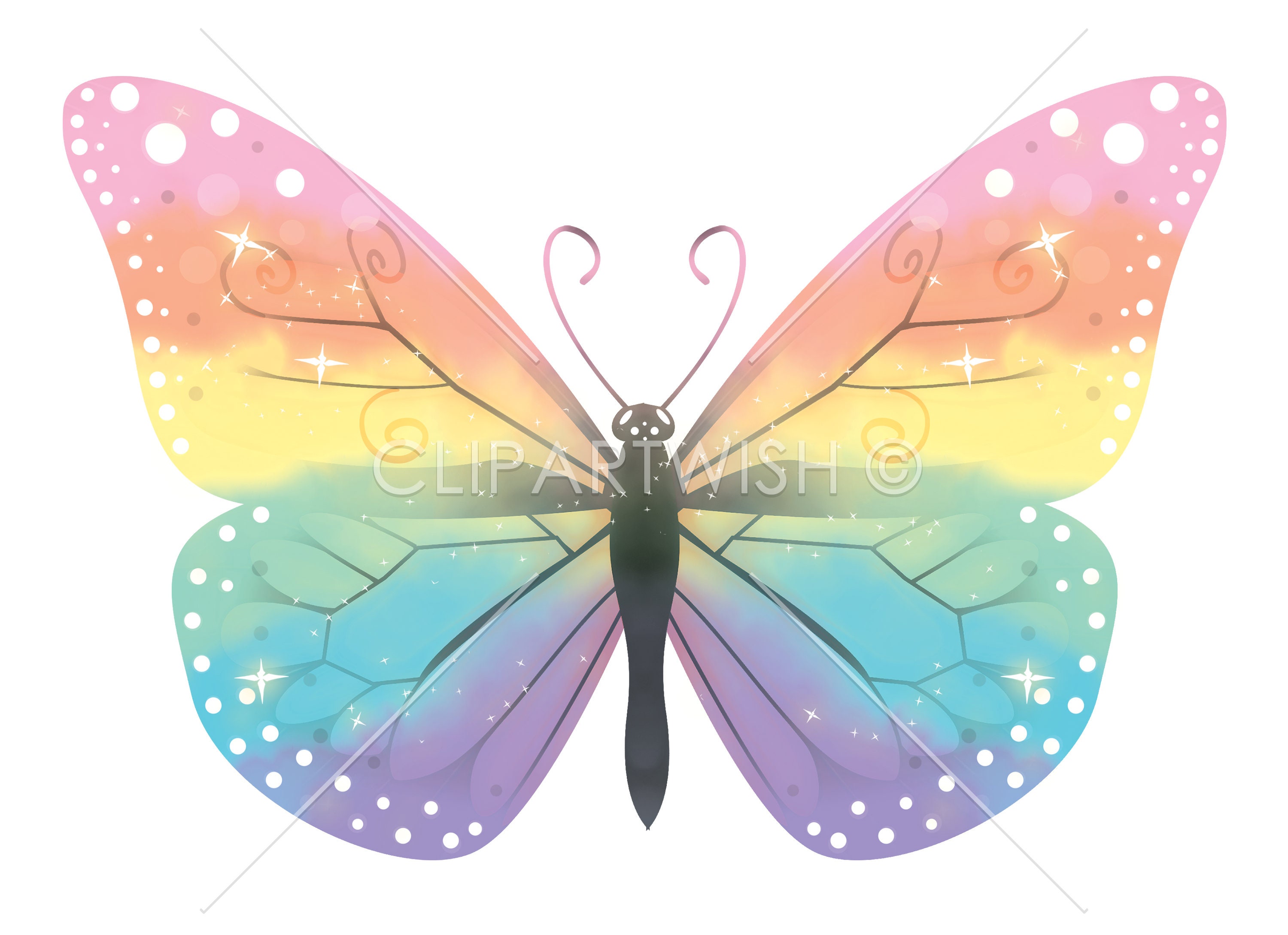 Free Free 302 Rainbow Butterfly Svg SVG PNG EPS DXF File