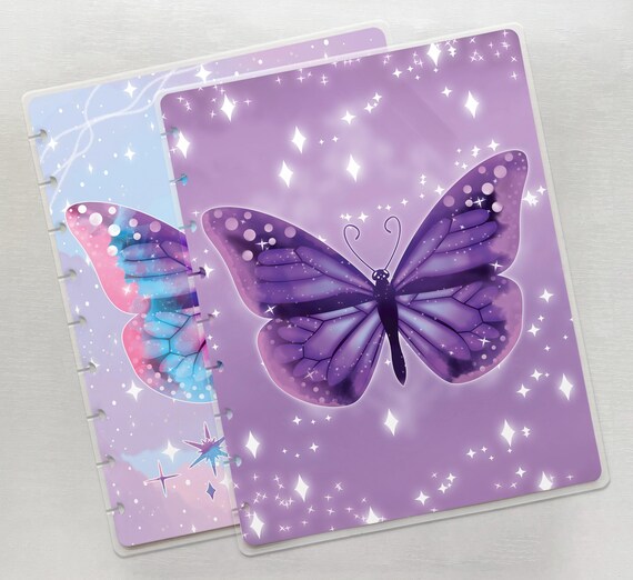 Butterfly Planner Covers fits Disc Bound Planner Cover | Sizes: HP Mini, Classic, Big, or Half Letter / Junior | Handmade
