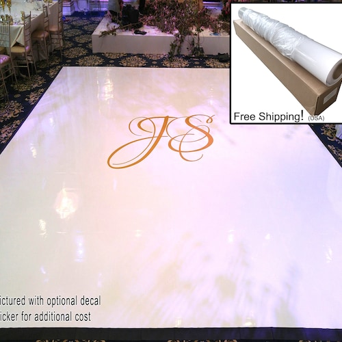 Premium White Gloss Dance Floor Wrap Removable Vinyl Event Etsy