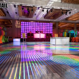 Dance Floor Holographic Wrap Removable Party Vinyl
