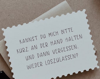 handgemachte Postkarte | Postkarte im Briefmarkenstil | Vintage Postkarte | Grußkarte | französische Postkarte