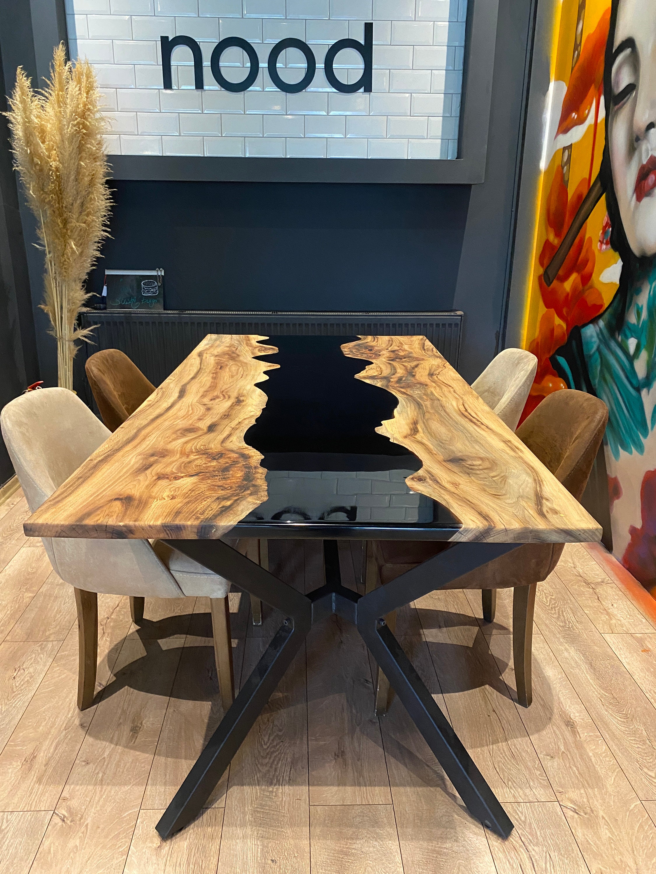 ダイニングルーム/キッチン/バーテーブル 木材エポキシ樹脂 ダイニングルーム/キッチン/バーテーブル 木材エポキシ樹脂