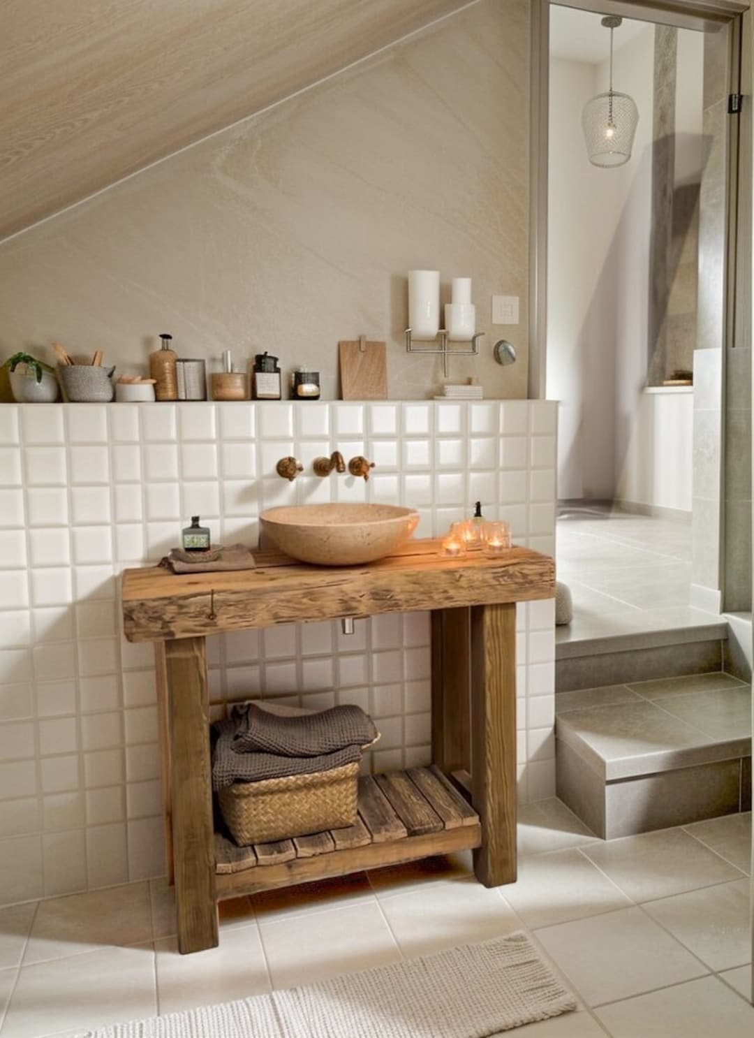 Rustic vanity table discount