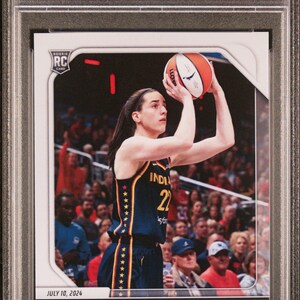 Graded 2024 Panini Instant WNBA Caitlin Clark #144 Rookie RC Basketball Card PSA 9 Mint