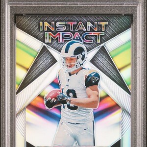 Graded 2017 Panini Prizm Cooper Kupp #18 Instant Impact Rookie RC Football Card PSA 10 Gem Mint