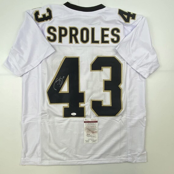Autographed signed Darren Sproles New Orleans White Jersey JSA COA Etsy