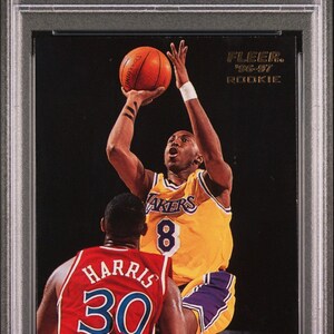 Graded 1996 Fleer Kobe Bryant #203 Rookie RC Basketball Card PSA 9 Mint