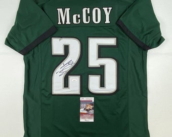 Autographed signed Lesean Mccoy Philadelphia Green Jersey JSA COA Etsy