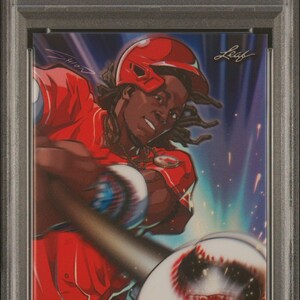 Exclusivas web de Leaf clasificadas en 2023 Elly De La Cruz #49 Anime Nation #/1151 Tarjeta de béisbol Rookie RC PSA 10 Gem Mint