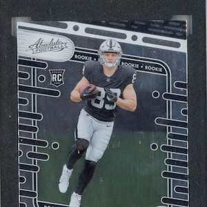 Graded 2024 Panini Absolute Brock Bowers #113 Retail Rookie RC Football Card SGC 10 Gem Mint