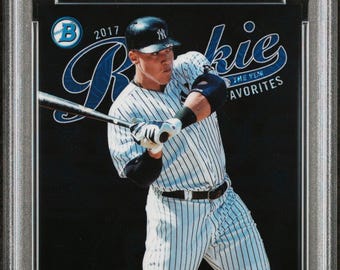 ゲームセンター・ゲームカード 2017 Topps Chrome Aaron Judge RC PSA Auction Prices Realized Baseball Cards 2017 TOPPS CHROME
