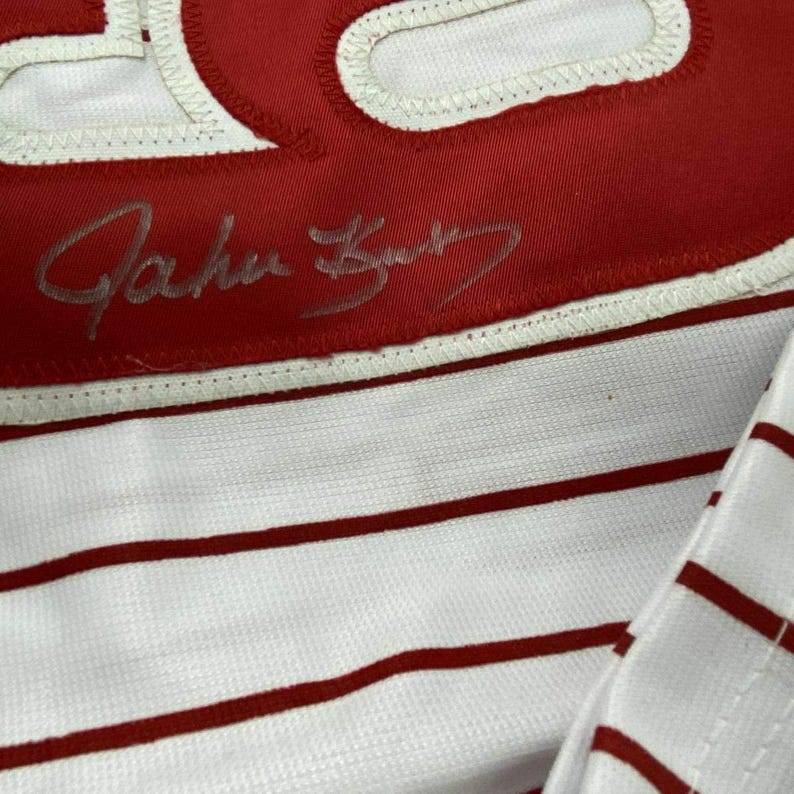 Autographing Chest Framed Autographed/signed John Kruk 35x39 Philadelphia Pinstripe ...